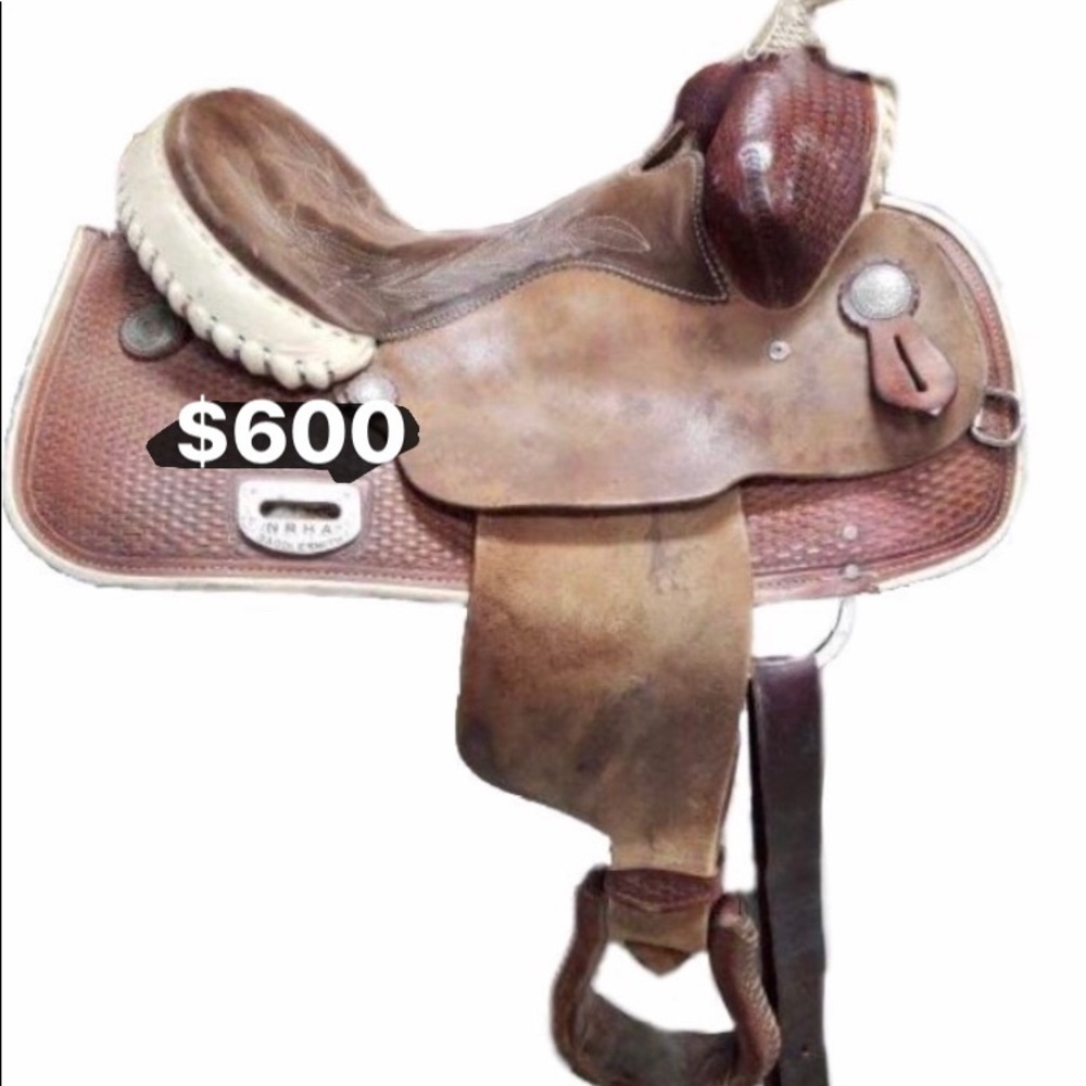 Custom reining saddle SQHB 14.5”